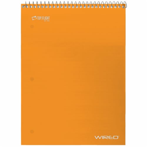 Top Flight Wired College Rule Top-Bound Assorted 1-Subject Notebook Perspective: right