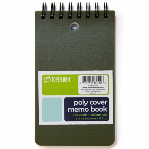Top Flight College Rule Memo Book - Assorted Perspective: right