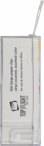 Top Flight Lg Asst Vinyl Paper Clips Perspective: right