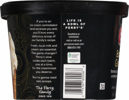 Perry's Ice Cream® Banana Graham Ice Cream Tub Perspective: right