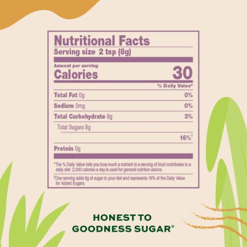 Florida Crystals Turbinado Cane Sugar Perspective: right