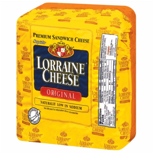 Lorraine Cheese Original Premium Sandwich Cheese Fresh Sliced Deli Cheese Perspective: right