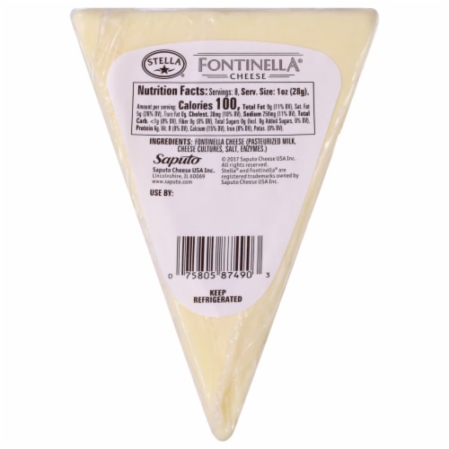 Stella® Fontinella® Cheese Wedge Perspective: right