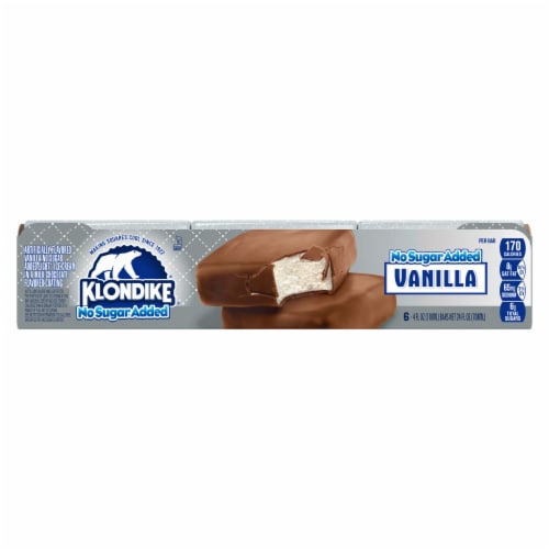 Klondike No Sugar No Artificial Growth Hormones & Certified Kosher Added Vanilla Ice Cream Bars Perspective: right