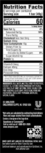 Breyers CarbSmart Fudge Frozen Dessert Bars Perspective: right