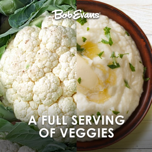 Bob Evans Roasted Garlic & Herb Mashed Cauliflower Perspective: right