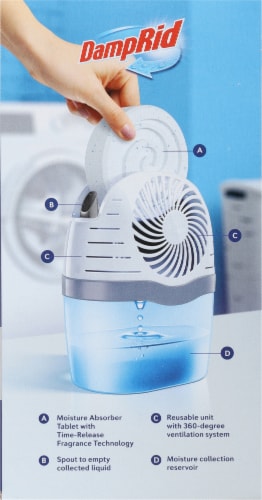 DampRid Moisture Absorber Drop In Container Fresh Scent Perspective: right