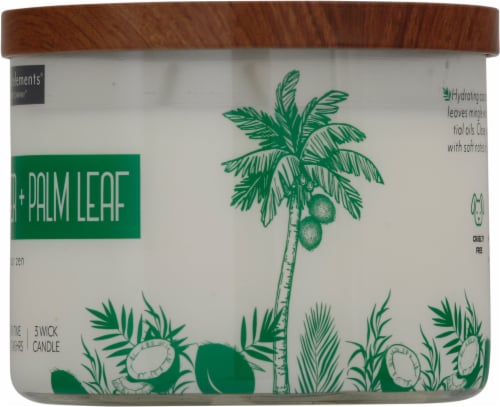 Candle-lite® Essential Elements® Jar Candle - Coconut Water & Palm Leaf Perspective: right