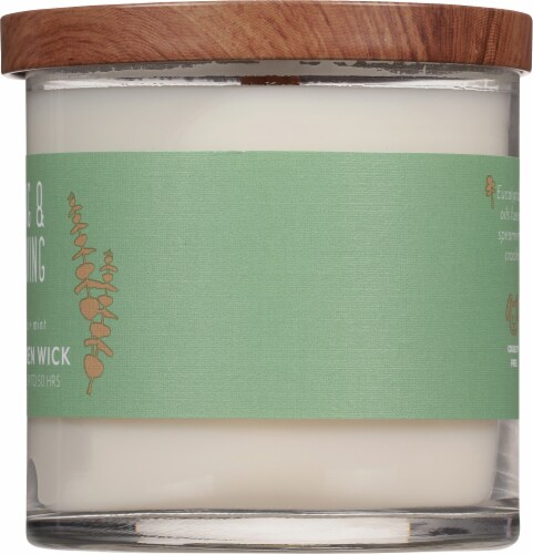 Candle-lite® Essential Elements® Wooden Wick Vibing & Thriving Jar Candle Perspective: right