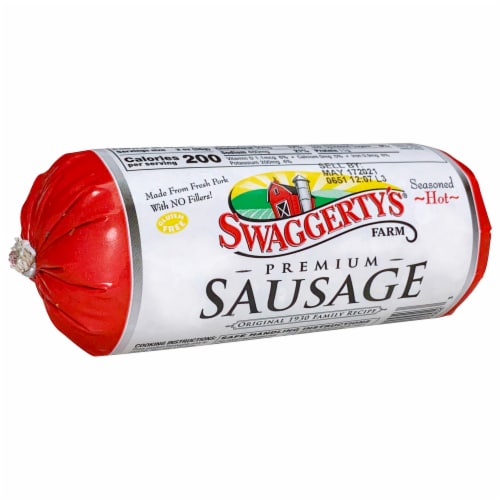 Swaggerty's Farm® Premium Sausage Roll Hot 1lb Perspective: right