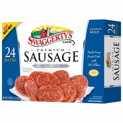 Swaggerty's Farm® 24 Premium Sausage Patties Perspective: right