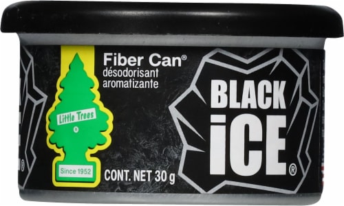 Little Trees® Black Ice® Fiber Can® Air Freshener Perspective: right