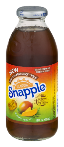 Snapple Mango Tea Perspective: right