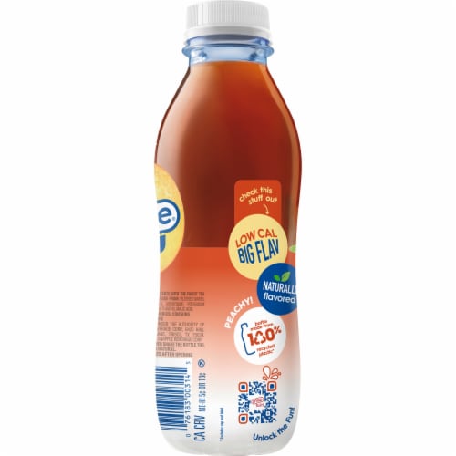 Snapple Zero Sugar Peach Tea Perspective: right