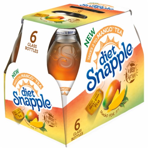 Snapple Diet Takes 2 to Mango Tea Perspective: right