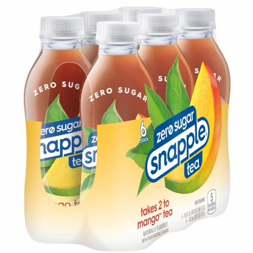 Snapple Zero Sugar Takes 2 to Mango Tea Perspective: right