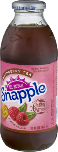 Snapple Raspberry Iced Tea Perspective: right