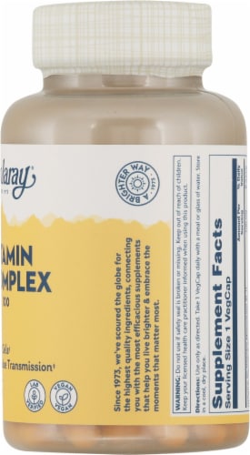 Solaray® B-Complex Vegetarian Capsules Perspective: right