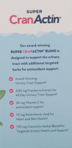 Solaray® Super CranActin® Urinary Tract Health Capsules 400mg Perspective: right