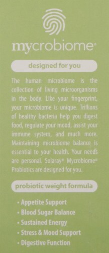 Solaray Mycrobiome Probiotic Weight Formula VegCaps Perspective: right