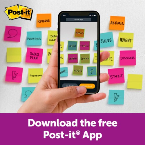 Post-it® Super Sticky Notes Cube - Assorted Perspective: right