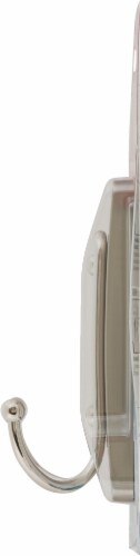 Command™ Satin Nickel Large Double Bath Hook Perspective: right