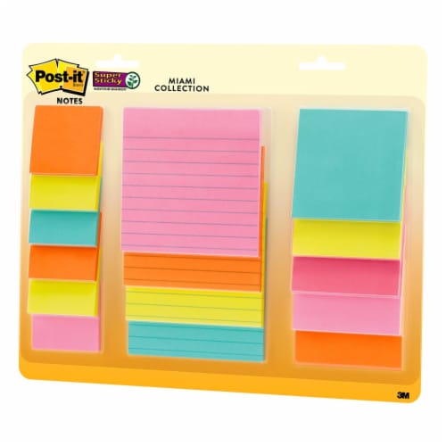 Post-it® Super Sticky Notes - 15 Pack - Assorted Perspective: right