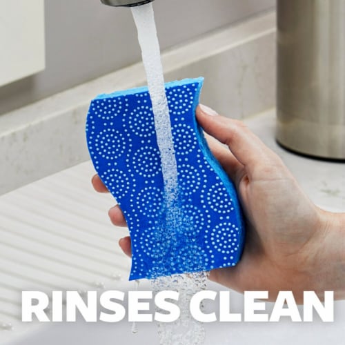 Scotch-Brite® Scrub Dots Non-Scratch Scrub Sponges Perspective: right