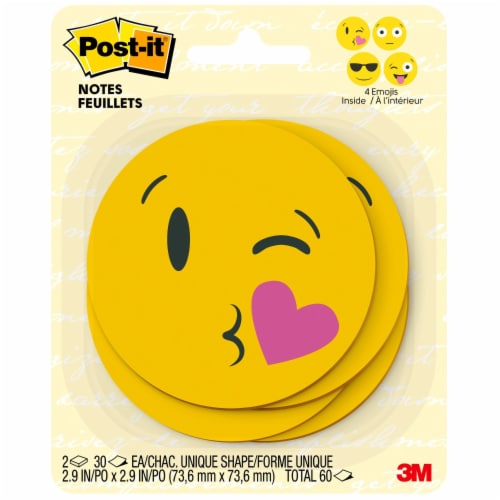 Post-it® Emoji Printed Notes - 2 pack Perspective: right