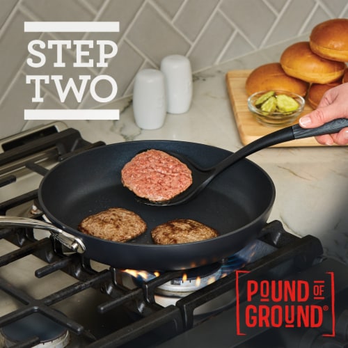 Pound of Ground® Burger Thins™ Frozen 100% Pure Beef Patties Perspective: right