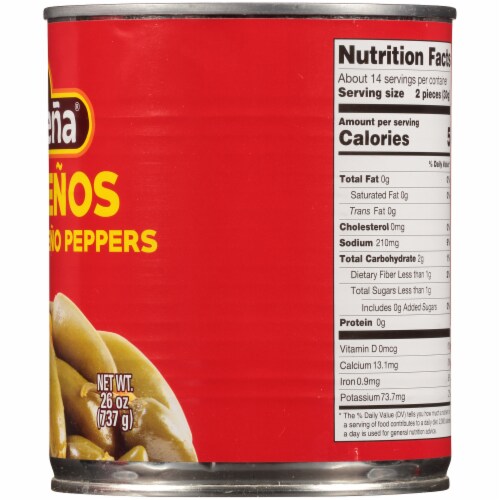 La Costena Whole Jalapeno Peppers Perspective: right