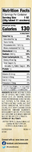 Lance Gluten Free Cheddar Cheese Bite Size Sandwich Crackers Perspective: right