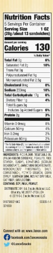 Lance Gluten Free Peanut Butter Bite Size Sandwich Crackers Perspective: right