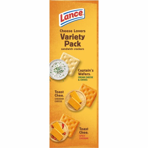 Lance® Cheese Lovers Sandwich Crackers Variety Pack Perspective: right