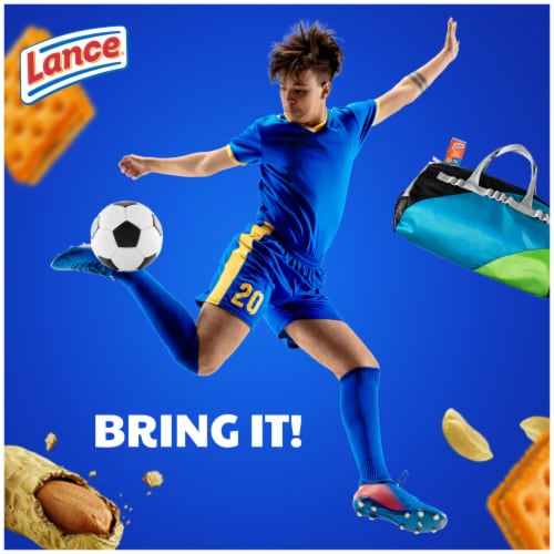 Lance Sandwich Crackers ToastChee Peanut Butter 10 Individual Packs Perspective: right