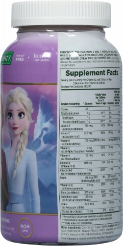 Nature's Bounty Kids Frozen Strawberry and Raspberry Multivitamin Gummies Perspective: right