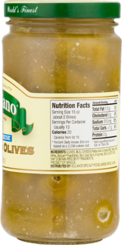Giuliano Bleu Cheese Stuffed Olives Perspective: right