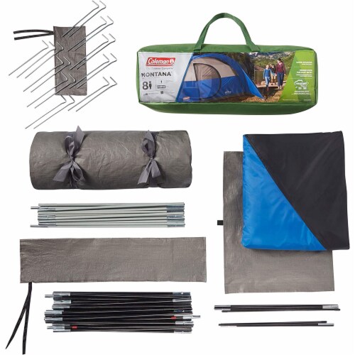 Coleman Montana Spacious 8 Person Cabin Camping Tent with Hinged