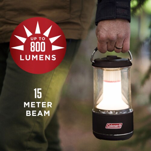 Coleman 800 Lumens LED Outdoor Camping Light Lantern with BatteryGuard, Black Perspective: right