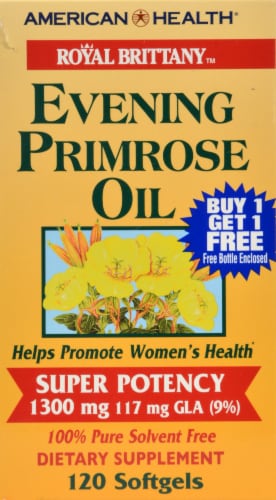 American Health Royal Brittany Evening Primrose Oil Softgels 1300mg Perspective: right