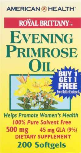 American Health Royal Brittany Evening Primrose Oil Softgels 500mg Perspective: right