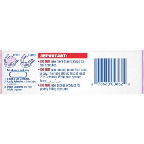 Fixodent Original Denture Adhesive Cream Perspective: right