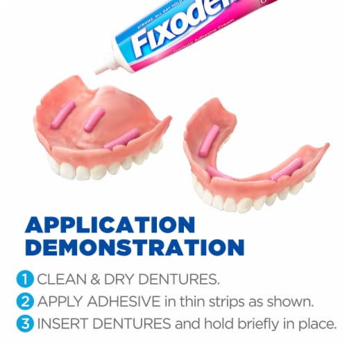Fixodent Original Denture Adhesive Cream Perspective: right