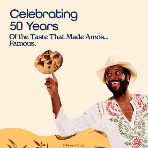 Famous Amos Original Recipe Chocolate Chip Bite-Size Cookies, 12 Pack Box, 12 oz Perspective: right