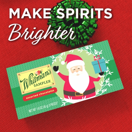 WHITMAN'S SAMPLER Christmas Assorted Chocolate Gift Box Perspective: right