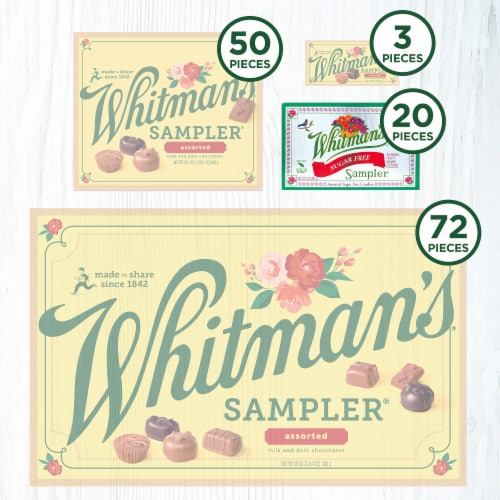 WHITMAN'S SAMPLER Sugar Free Assorted Chocolate Gift Box Perspective: right