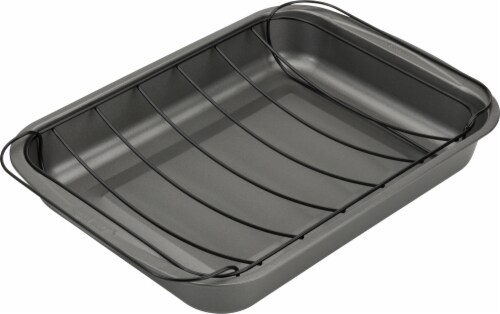 GoodCook® Nonstick Roasting Pan with Rack Perspective: right