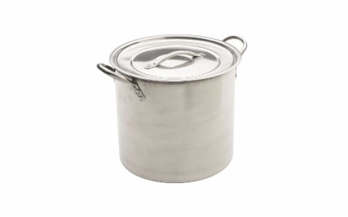 GoodCook® Stock Pot With Lid Stainless Steel Perspective: right