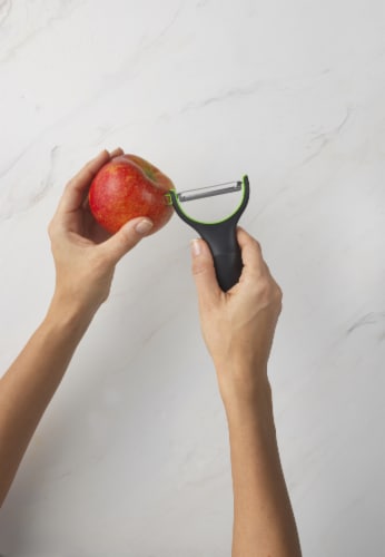 GoodCook® Touch Y-Shaped Julienne Peeler - Black / Red Perspective: right