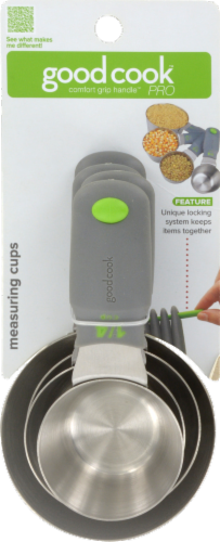GoodCook® Stainless Steel Measuring Cup Set Perspective: right
